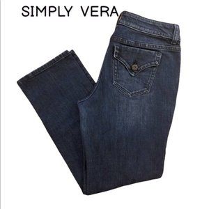 SIMPLY VERA straight cropped jeans